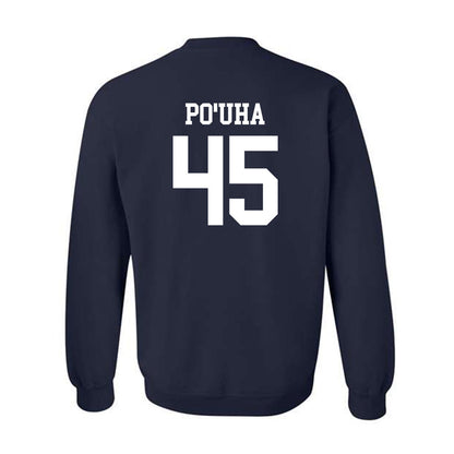 BYU - NCAA Football : Viliami Po'uha - Sports Shersey Crewneck Sweatshirt-1