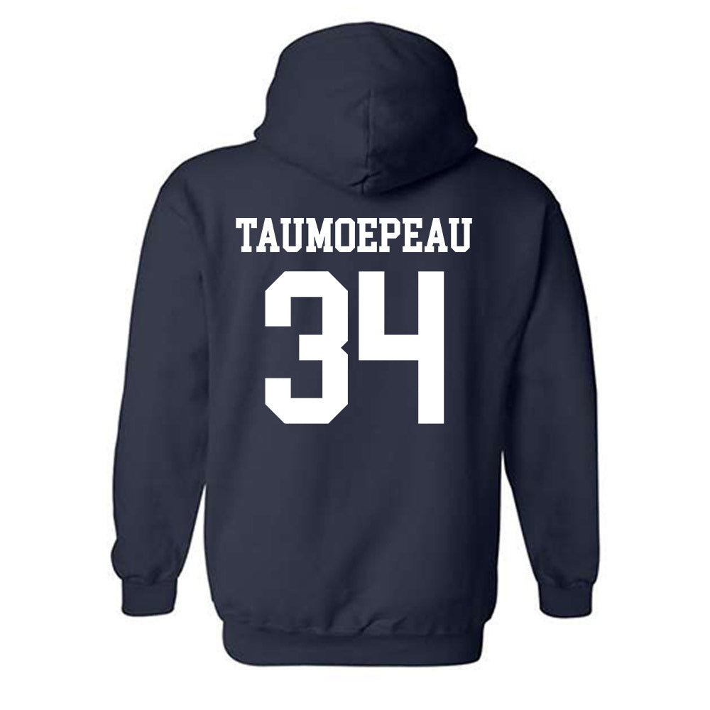 BYU - NCAA Football : Daniel Taumoepeau - Sports Shersey Hooded Sweatshirt-1