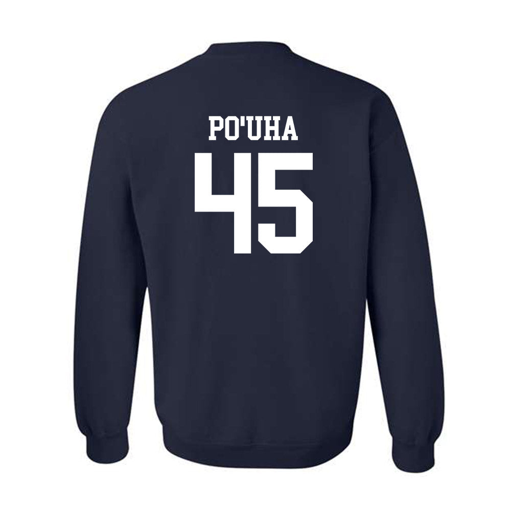 BYU - NCAA Football : Viliami Po'uha - Sports Shersey Crewneck Sweatshirt-1