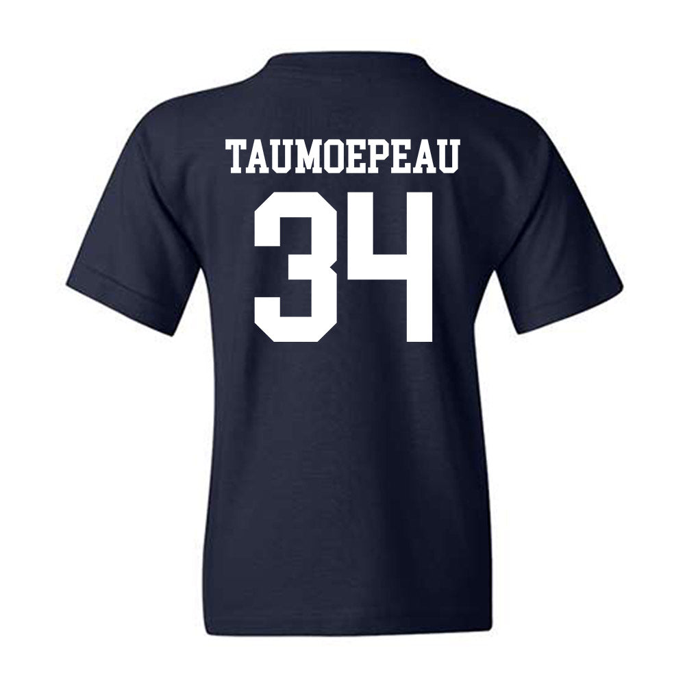 BYU - NCAA Football : Daniel Taumoepeau - Sports Shersey Youth T-Shirt-1