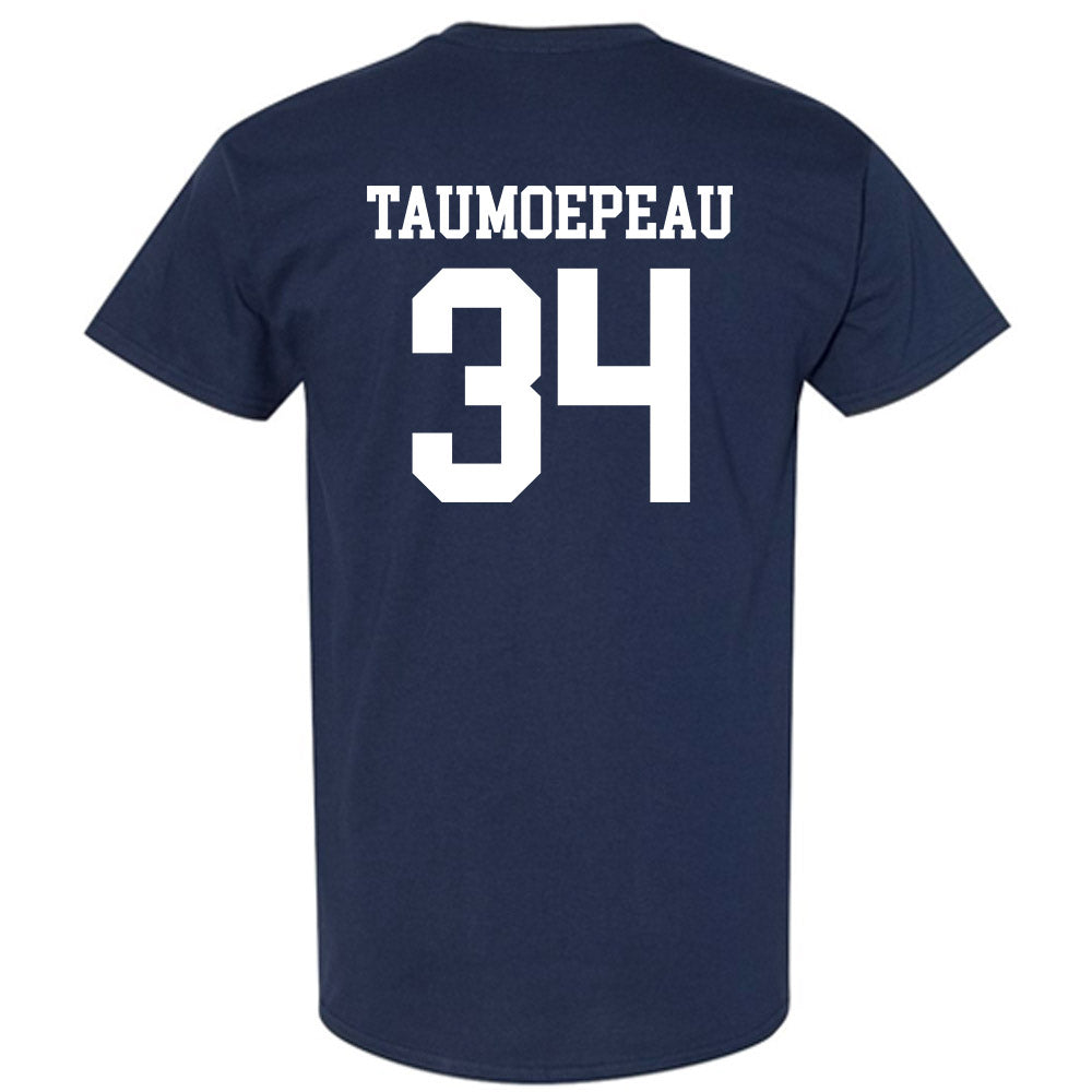 BYU - NCAA Football : Daniel Taumoepeau - Sports Shersey T-Shirt-1