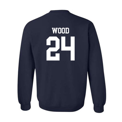 BYU - NCAA Football : Ethan Wood - Sports Shersey Crewneck Sweatshirt-1