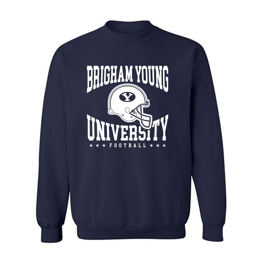 BYU - NCAA Football : Ethan Thomason - Sports Shersey Crewneck Sweatshirt-0