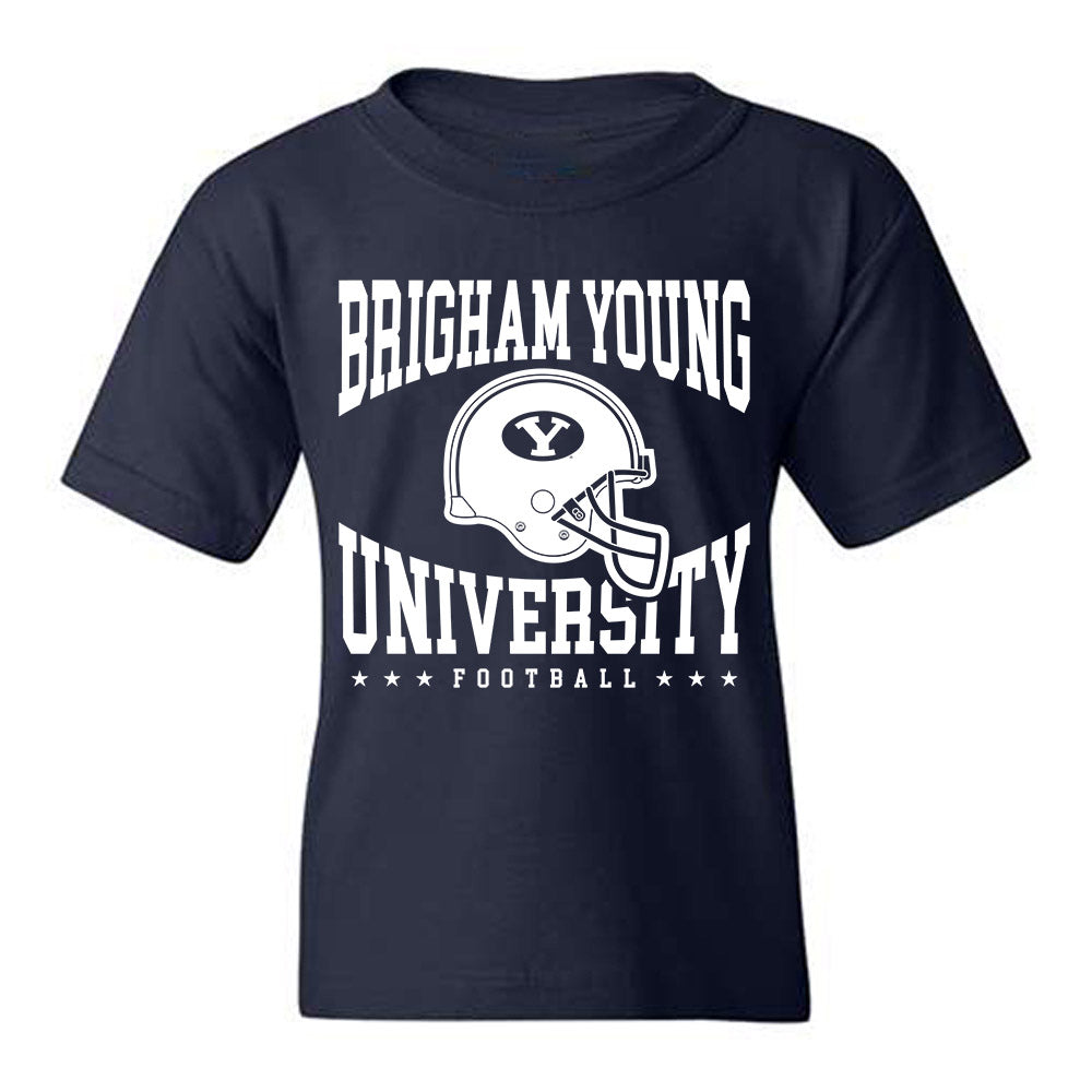 BYU - NCAA Football : Sione Moa - Sports Shersey Youth T-Shirt-0