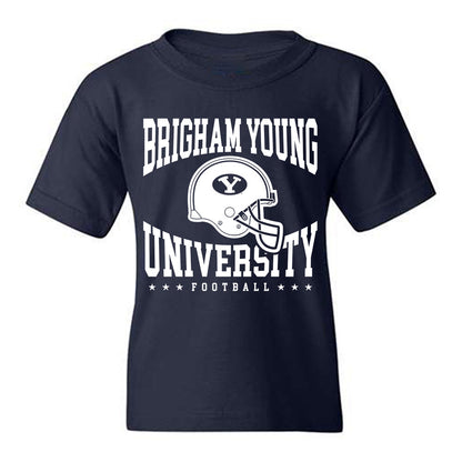 BYU - NCAA Football : Sione Moa - Sports Shersey Youth T-Shirt-0
