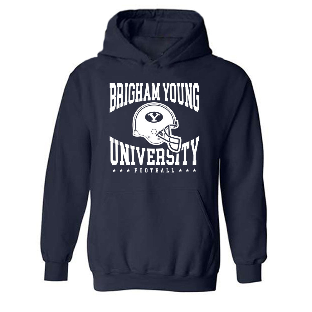 BYU - NCAA Football : Daniel Taumoepeau - Sports Shersey Hooded Sweatshirt-0