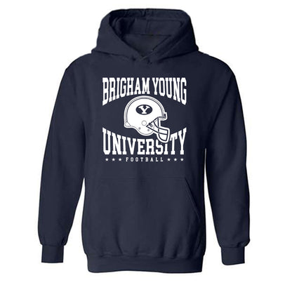 BYU - NCAA Football : Daniel Taumoepeau - Sports Shersey Hooded Sweatshirt-0