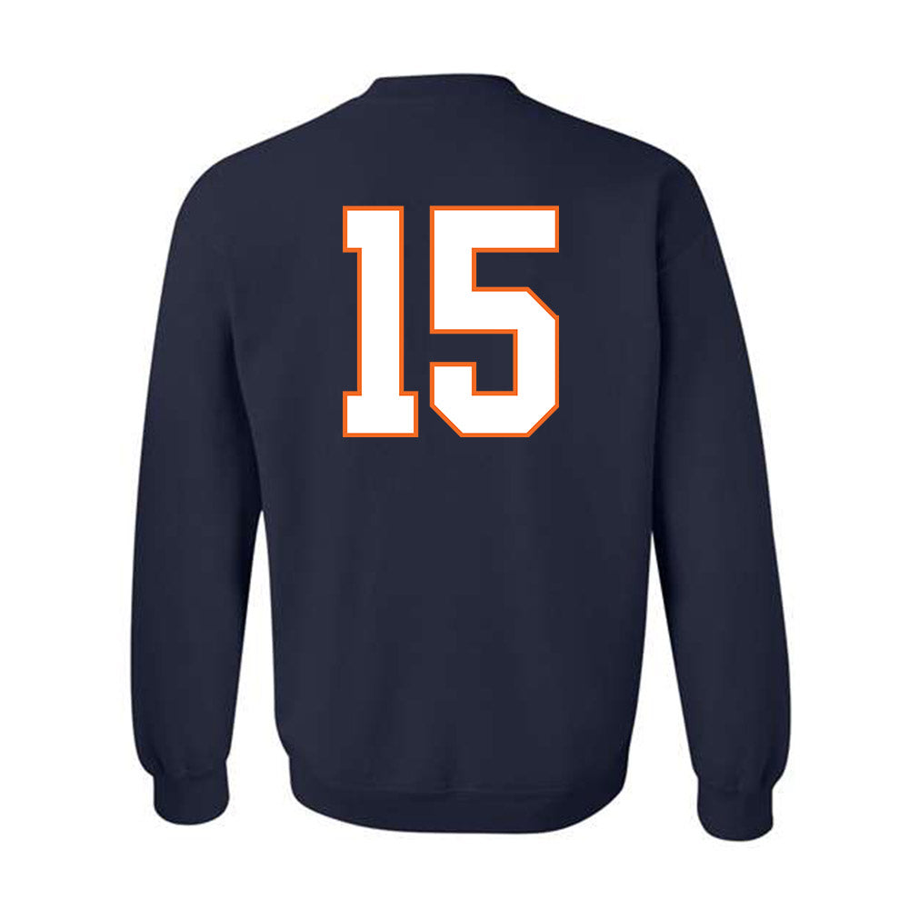 Virginia - NCAA Football : Dillon newton-short - Crewneck Sweatshirt-1