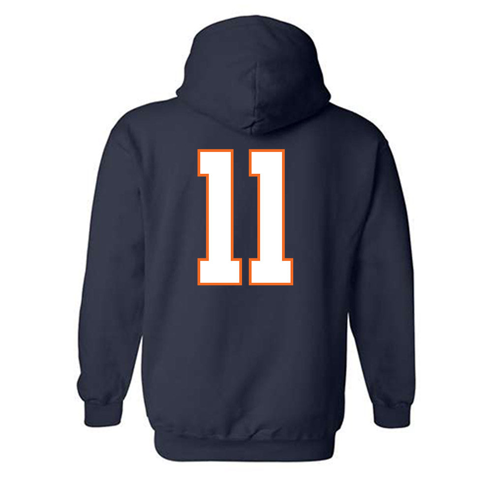 Virginia - NCAA Football : Maddox Marcellus - Hooded Sweatshirt-1