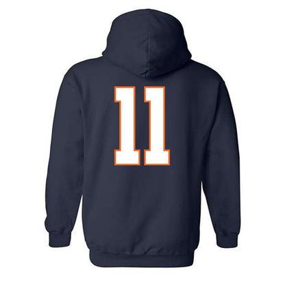 Virginia - NCAA Football : Maddox Marcellus - Hooded Sweatshirt-1