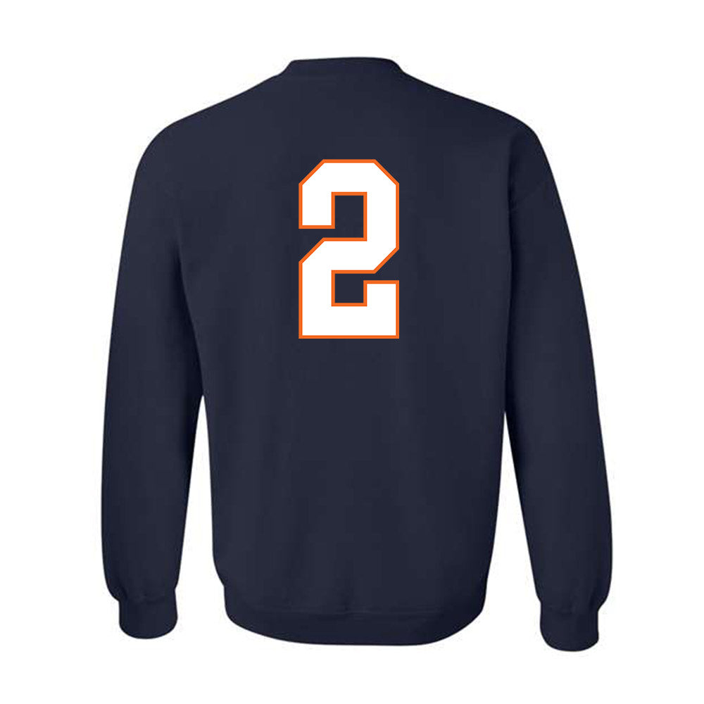 Virginia - NCAA Football : Peyton Lewis - Crewneck Sweatshirt-1