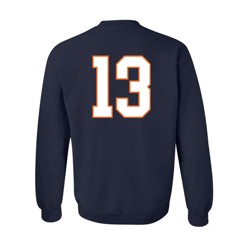 Virginia - NCAA Football : Myles Brown - Crewneck Sweatshirt-1