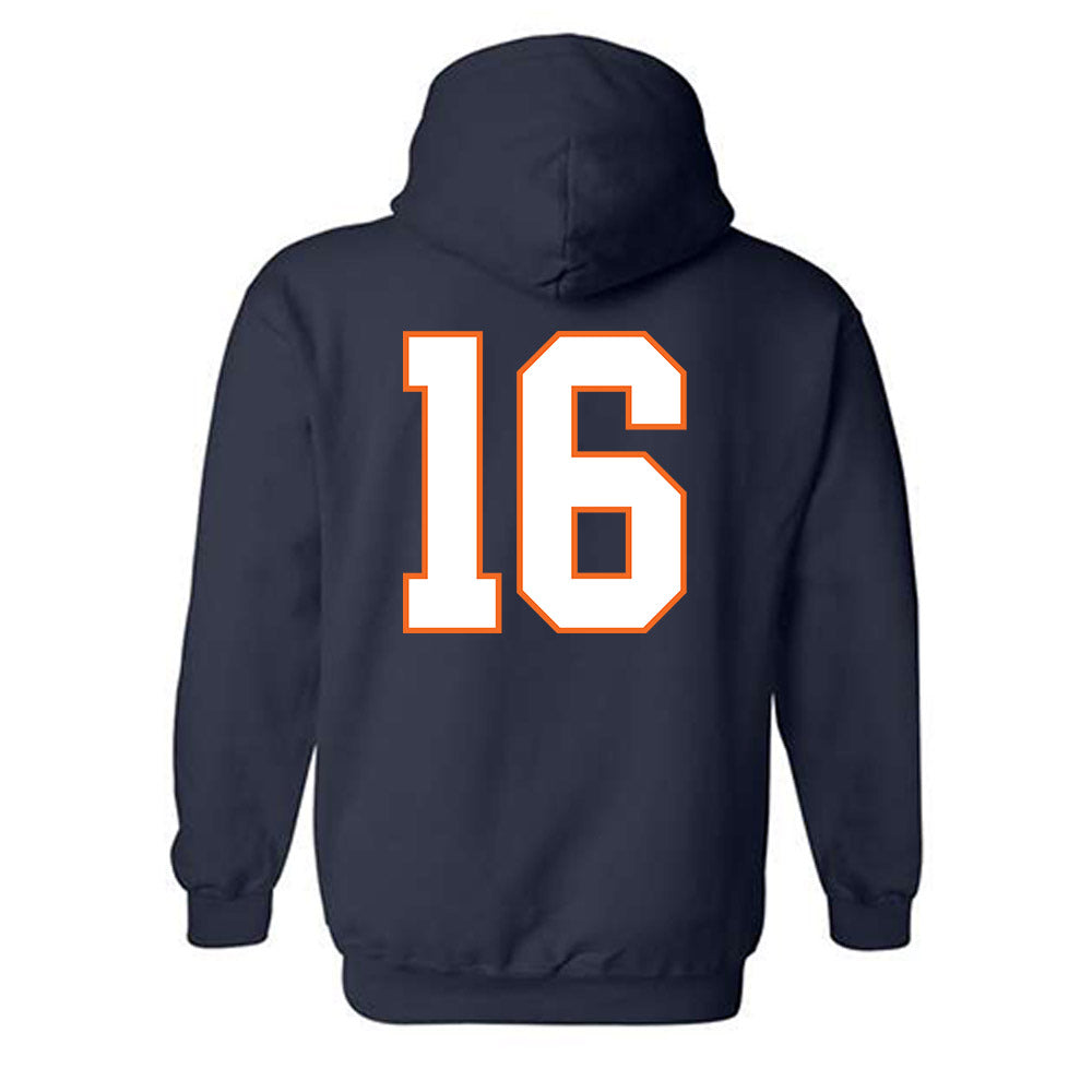 Virginia - NCAA Football : Ely Hamrick - Hooded Sweatshirt-1