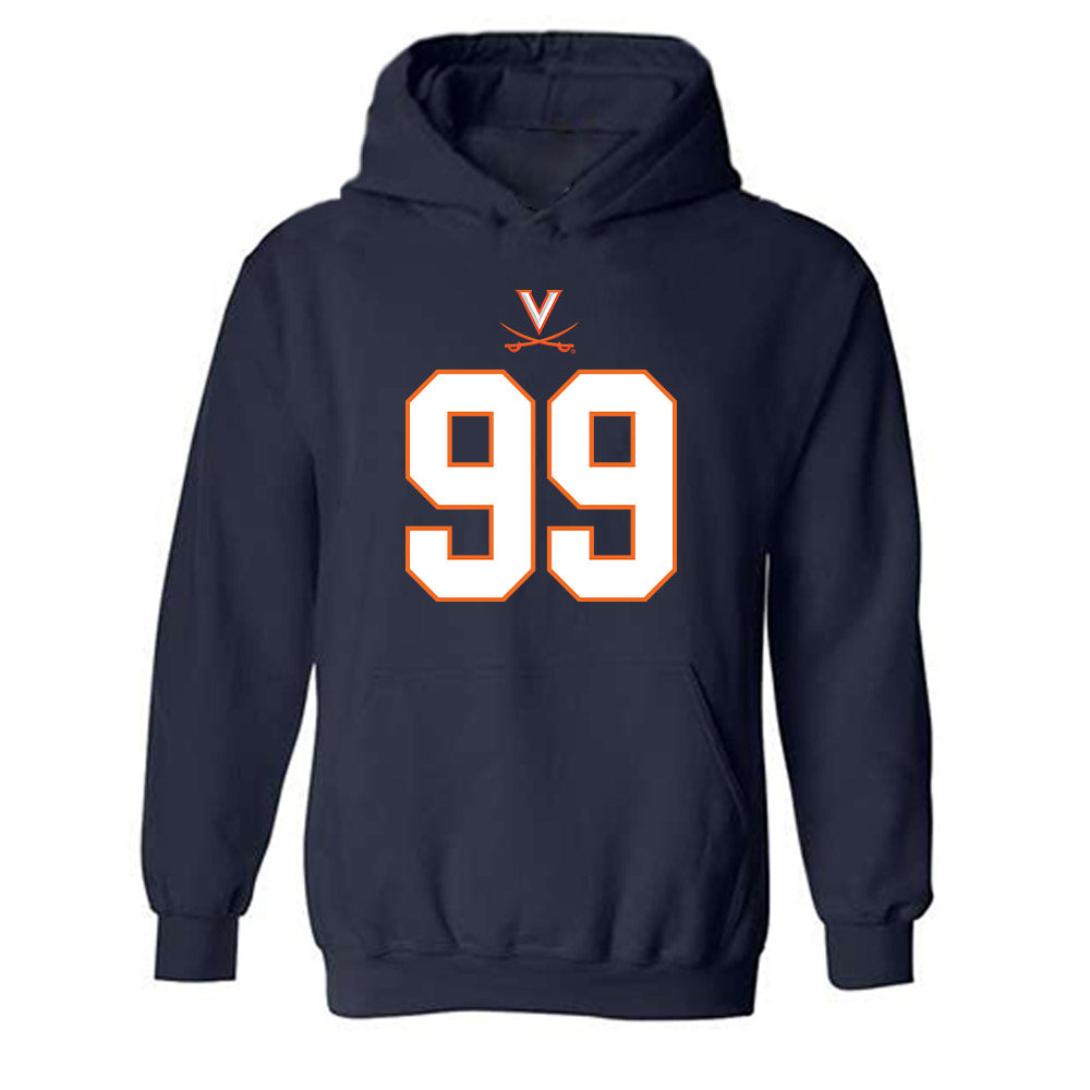 Virginia - NCAA Football : Elijah Slibeck - Hooded Sweatshirt-0