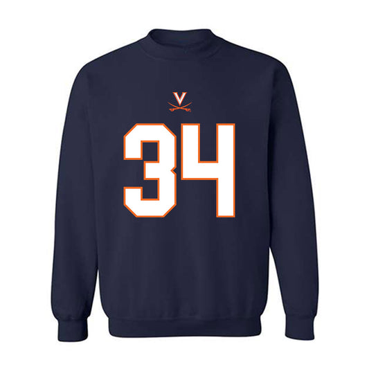 Virginia - NCAA Football : Kevin Chadwick - Crewneck Sweatshirt-0