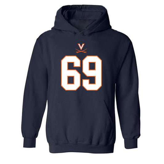 Virginia - NCAA Football : Ryan Brubaker - Hooded Sweatshirt-0