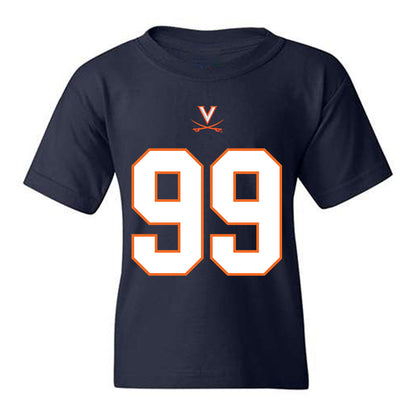 Virginia - NCAA Football : Elijah Slibeck - Youth T-Shirt-0