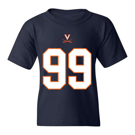 Virginia - NCAA Football : Elijah Slibeck - Youth T-Shirt-0