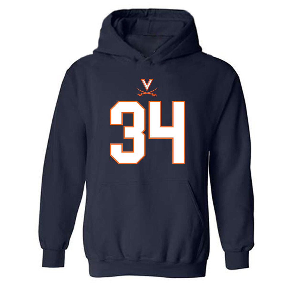Virginia - NCAA Football : Kevin Chadwick - Hooded Sweatshirt-0