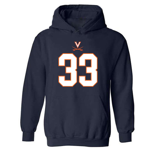 Virginia - NCAA Football : Josiah Persinger - Hooded Sweatshirt-0