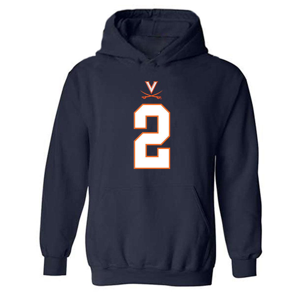 Virginia - NCAA Football : Donavon Platt - Hooded Sweatshirt-0
