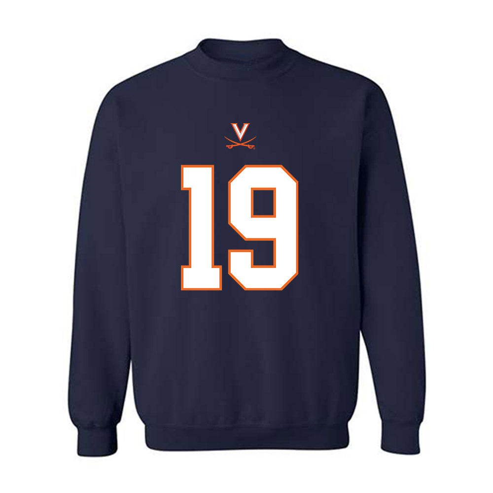 Virginia - NCAA Football : Evan Ward - Crewneck Sweatshirt-0