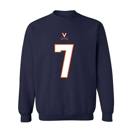 Virginia - NCAA Football : Josiah Persinger - Crewneck Sweatshirt-0