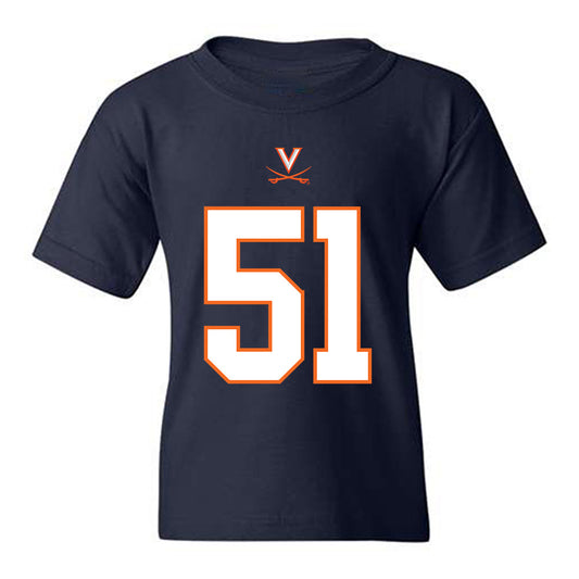 Virginia - NCAA Football : Grayson Reid - Youth T-Shirt-0