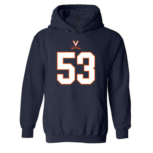 Virginia - NCAA Football : Gavin Johnson - Hooded Sweatshirt-0