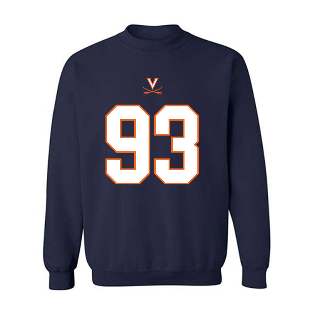 Virginia - NCAA Football : Billy Koudelka - Crewneck Sweatshirt-0