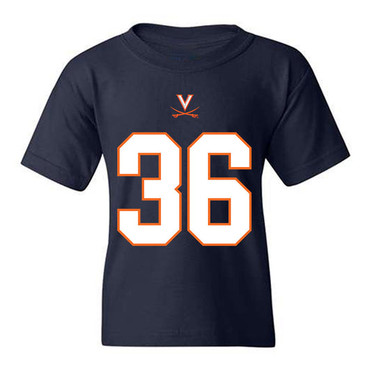 Virginia - NCAA Football : Justin Townsend - Youth T-Shirt-0