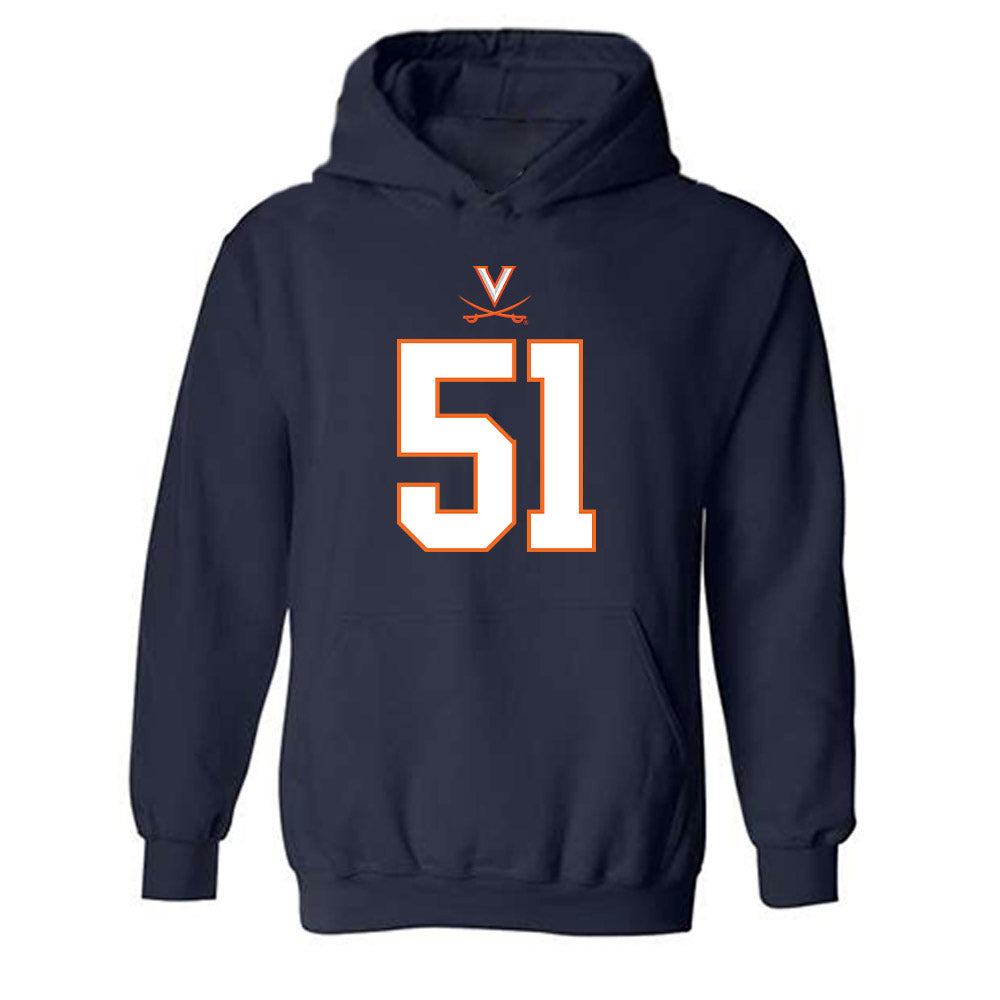 Virginia - NCAA Football : Grayson Reid - Hooded Sweatshirt-0