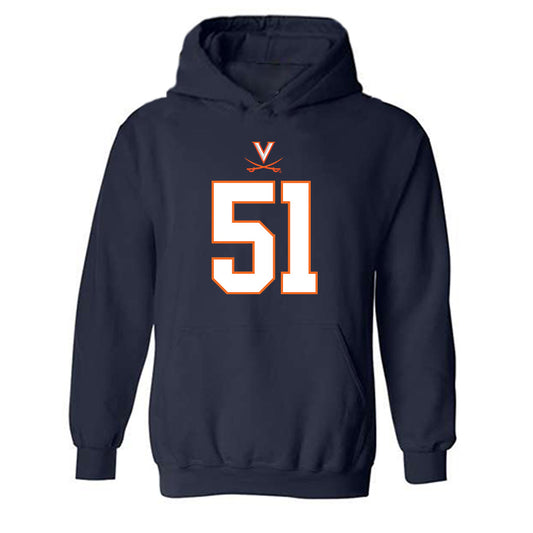 Virginia - NCAA Football : Grayson Reid - Hooded Sweatshirt-0