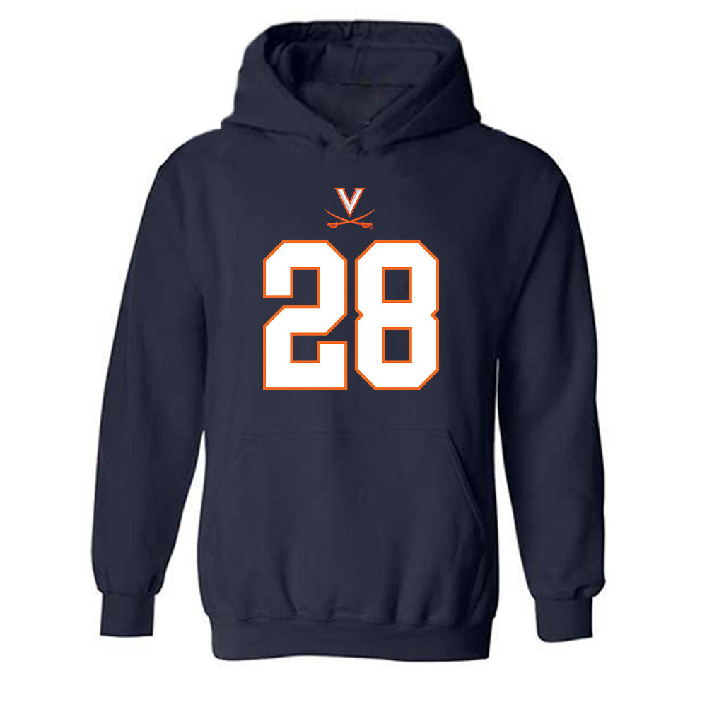 Virginia - NCAA Football : Noah Vaughn - Hooded Sweatshirt-0