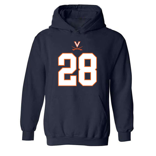 Virginia - NCAA Football : Noah Vaughn - Hooded Sweatshirt-0
