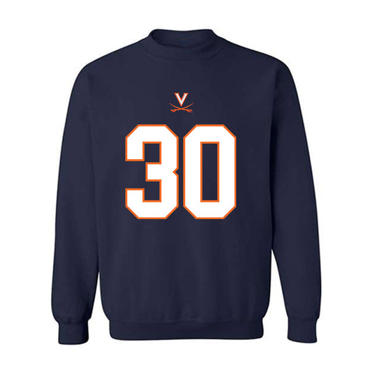 Virginia - NCAA Football : Henry Omohundro - Crewneck Sweatshirt-0