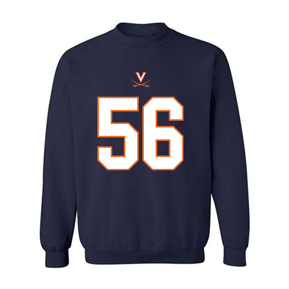 Virginia - NCAA Football : Tyler Simmons - Crewneck Sweatshirt-0