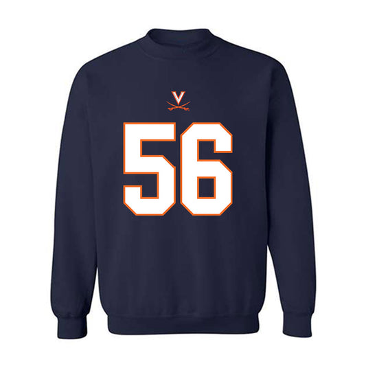 Virginia - NCAA Football : Tyler Simmons - Crewneck Sweatshirt-0