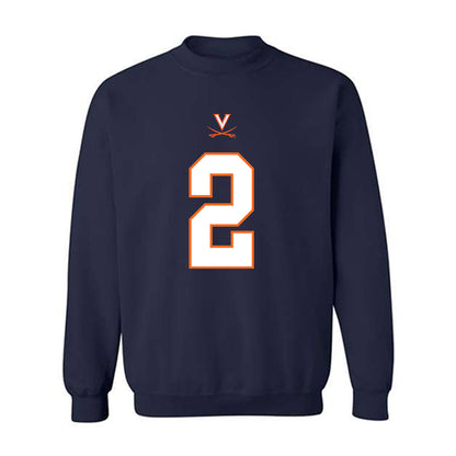 Virginia - NCAA Football : Donavon Platt - Crewneck Sweatshirt-0
