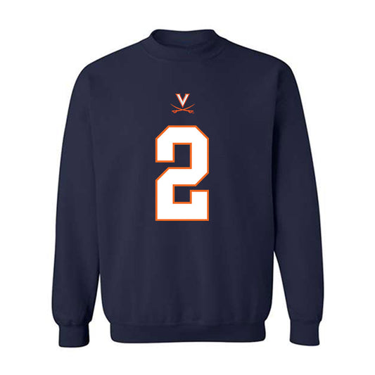 Virginia - NCAA Football : Donavon Platt - Crewneck Sweatshirt-0