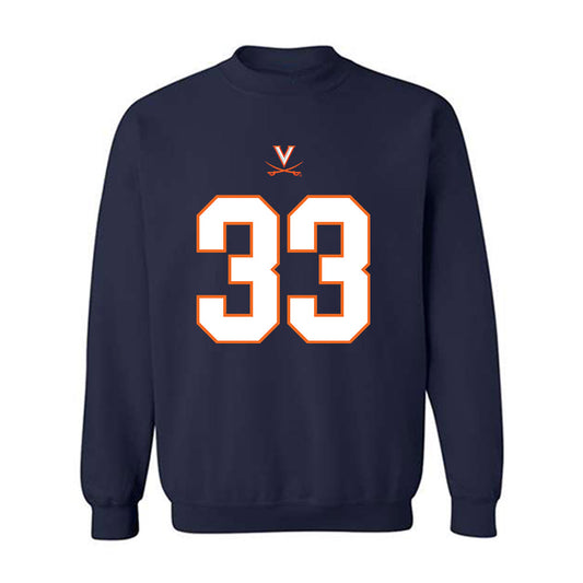 Virginia - NCAA Football : Josiah Persinger - Crewneck Sweatshirt-0