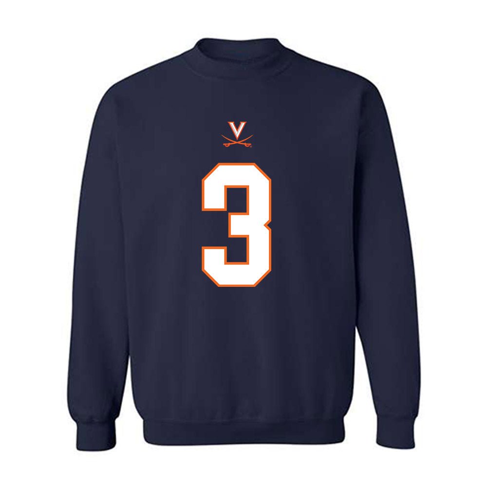 Virginia - NCAA Football : Kevon Gray - Crewneck Sweatshirt-0