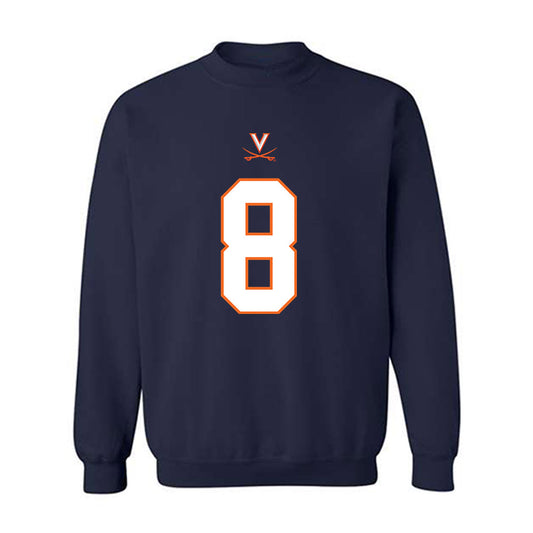 Virginia - NCAA Football : Christian Ellis - Crewneck Sweatshirt-0