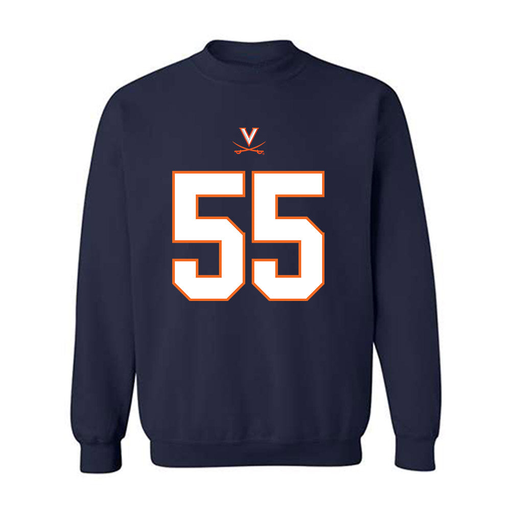 Virginia - NCAA Football : Jim Harris Jr. - Crewneck Sweatshirt-0