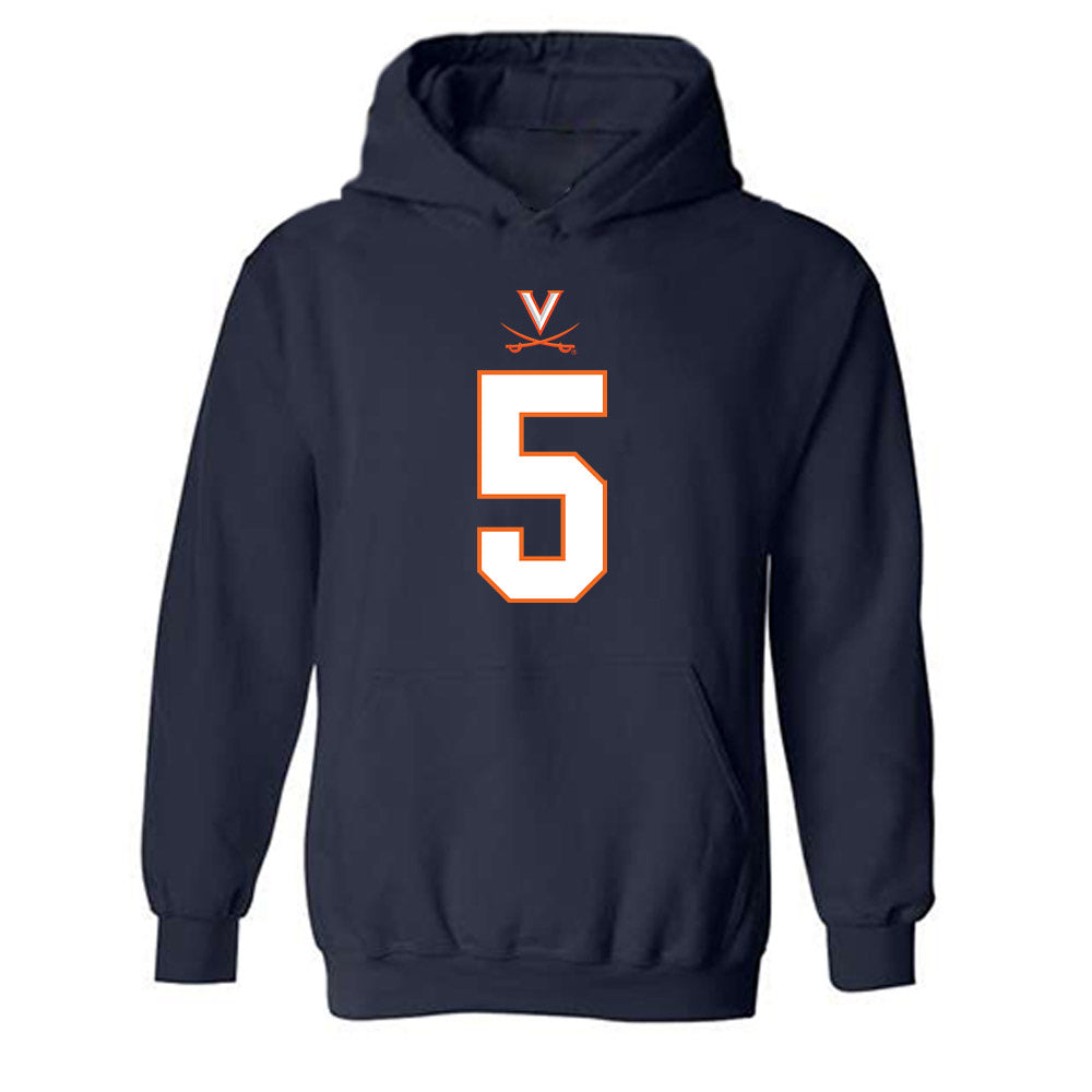 Virginia - NCAA Football : Kam Robinson - Hooded Sweatshirt-0