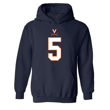 Virginia - NCAA Football : Kam Robinson - Hooded Sweatshirt-0