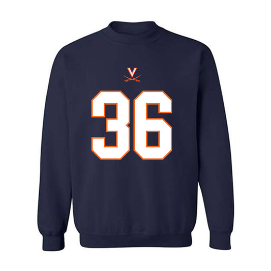 Virginia - NCAA Football : Justin Townsend - Crewneck Sweatshirt-0