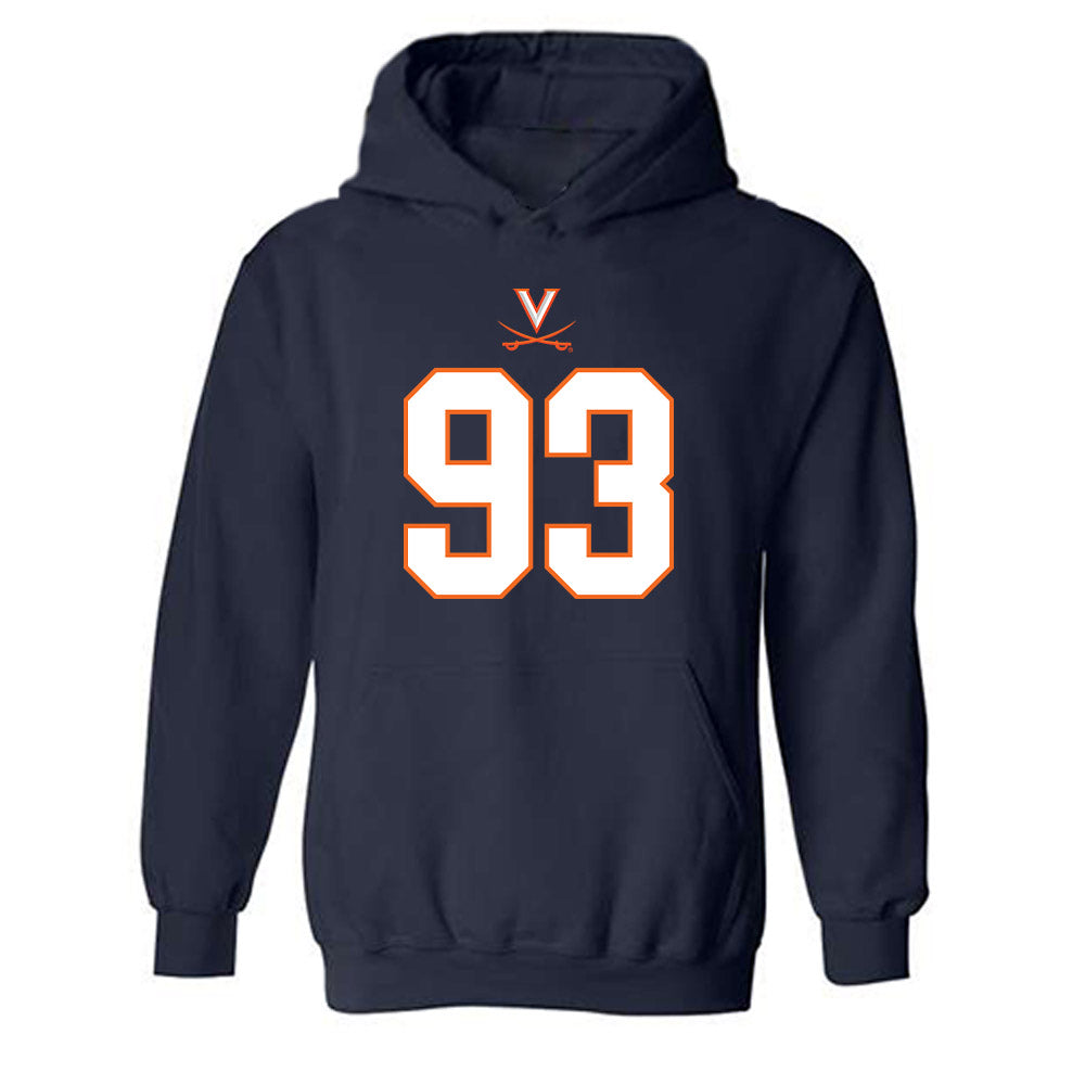 Virginia - NCAA Football : Billy Koudelka - Hooded Sweatshirt-0