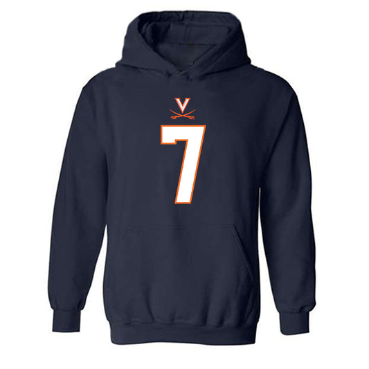 Virginia - NCAA Football : Josiah Persinger - Hooded Sweatshirt-0