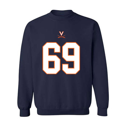Virginia - NCAA Football : Ryan Brubaker - Crewneck Sweatshirt-0